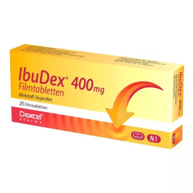 IBUDEX 400 mg plėvele dengtos tabletės, 20 vnt