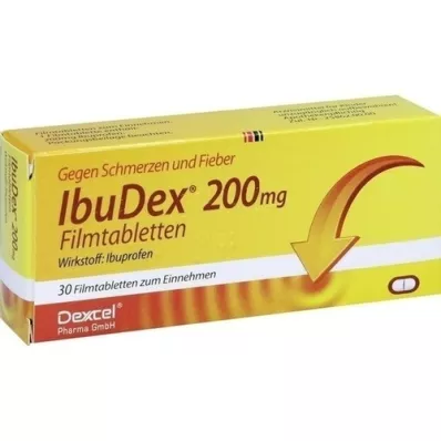 IBUDEX 200 mg plėvele dengtos tabletės, 30 vnt