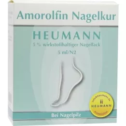 AMOROLFIN Nagų priežiūros priemonė Heumann 5% wst.halt.nagų lakas, 5 ml