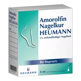 AMOROLFIN Nagų priežiūros priemonė Heumann 5% wst.halt.nagų lakas, 5 ml