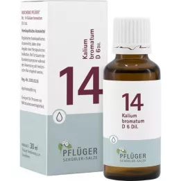 BIOCHEMIE Pflüger 14 Potassium bromatum D 6 lašai, 30 ml