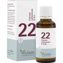 BIOCHEMIE Pflüger 22 Calcium carbonicum D 6 lašinti, 30 ml