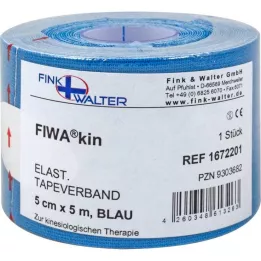 TAPE elastinė guma 5 cmx5 m mėlyna, 1 vnt