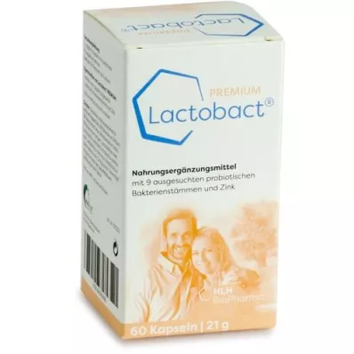 LACTOBACT PREMIUM kapsulės su enteriniu apvalkalu, 60 vnt