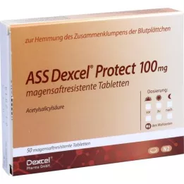 ASS Dexcel Protect 100 mg enterinėmis plėvele dengtos tabletės, 50 vnt