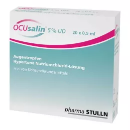 OCUSALIN 5% UD Akių lašai, 20X0,5 ml