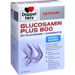 DOPPELHERZ Gliukozaminas Plus 800 sisteminių kapsulių, 120 kapsulių