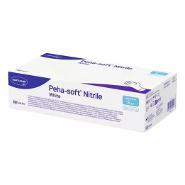 PEHA-SOFT baltas nitrilas Unt.Hands.unsteril pf S, 100 St