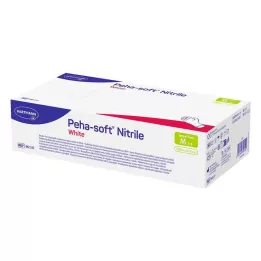 PEHA-SOFT baltas nitrilas Unt.Hands.unsterile pf M, 100 vnt