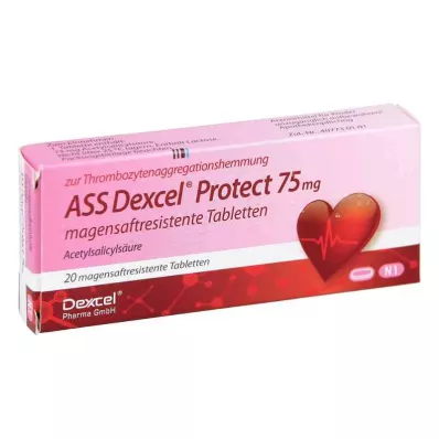 ASS Dexcel Protect 75 mg (20 vnt.) ASS Dexcel Protect 75 mg (20 vnt.)
