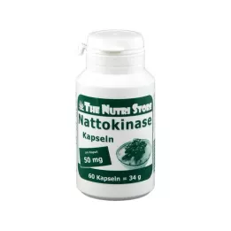 NATTOKINASE 50 mg kapsulės, 60 vnt