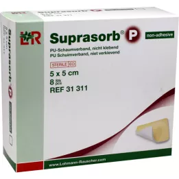 SUPRASORB P PU-Nelipnios putos 5x5 cm, 8 vnt