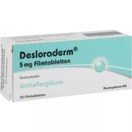 DESLORADERM 5 mg plėvele dengtos tabletės, 50 vnt
