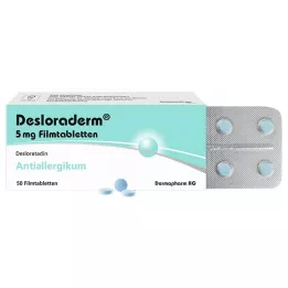 DESLORADERM 5 mg plėvele dengtos tabletės, 50 vnt