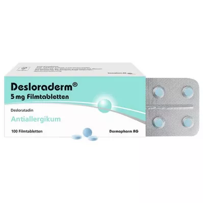 DESLORADERM 5 mg plėvele dengtos tabletės, 100 vnt