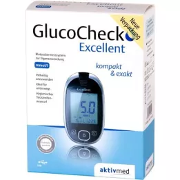 GLUCOCHECK Puikus gliukozės kiekio kraujyje matuoklio rinkinys mmol/l, 1 vnt