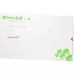 MEPITEL Vienas 17x25 cm dydžio silikoninis tinklinis tvarstis, 5 vnt