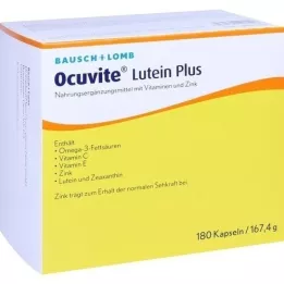 OCUVITE Lutein Plus kapsulės, 180 kapsulių