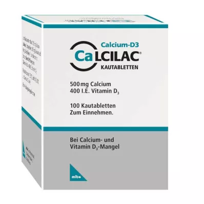 Calcilac kramtomosios tabletės, 100 vnt