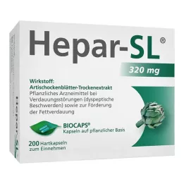 Hepar-SL® 320 mg kietos kapsulės, 200 vnt