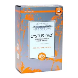 CYSTUS 052 Ekologiškos gerklės pastilės su medumi ir apelsinais, 132 vnt
