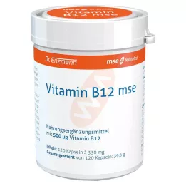 VITAMIN B12 MSE kapsulės, 120 kapsulių
