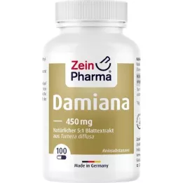 DAMIANA KAPSELN 450 mg 5:1 lapų ekstrakto, 100 vnt