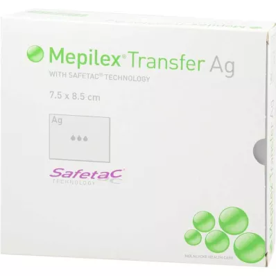 MEPILEX Transfer Ag putų tvarstis 7,5x8,5 cm sterilus, 10 vnt MEPILEX Transfer Ag putų tvarstis 7,5x8,5 cm sterilus, 10 vnt