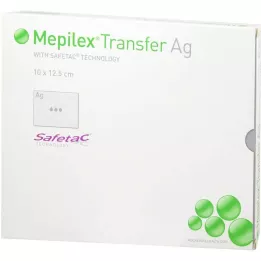 MEPILEX Transfer Ag putų tvarstis 10x12,5 cm sterilus, 5 vnt