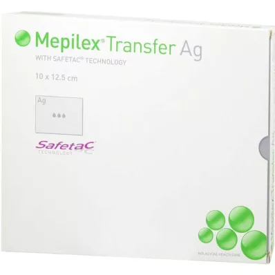 MEPILEX Transfer Ag putų tvarstis 10x12,5 cm sterilus, 5 vnt MEPILEX Transfer Ag putų tvarstis 10x12,5 cm sterilus, 5 vnt