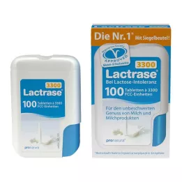 LACTRASE 3,300 FCC Tabletės Click dozatoriuje, 100 vnt