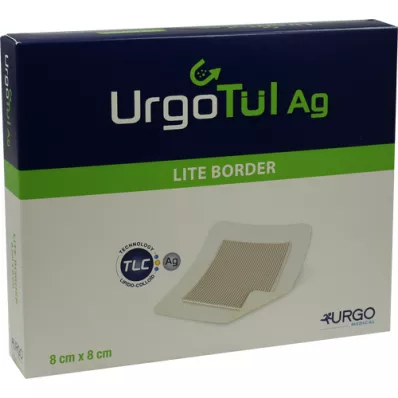 URGOTÜL Ag Lite Border 8x8 cm tvarstis, 10 vnt