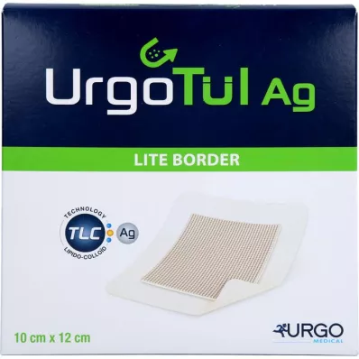 URGOTÜL Ag Lite Border 10x12 cm tvarstis, 10 vnt