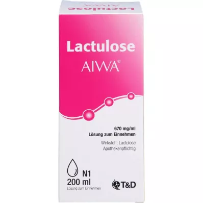 LACTULOSE AIWA 670 mg/ml geriamasis tirpalas, 200 ml