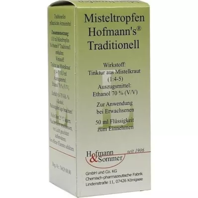 MISTEL-TROPFEN Hofmano tradicinis, 50 ml