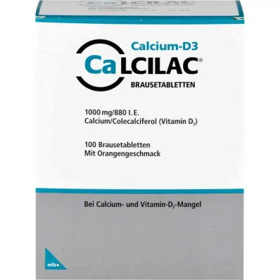 Calcilac 1000mg/880 tarptautinių vienetų (100 vienetų) Calcilac 1000mg/880 tarptautinių vienetų (100 vienetų)