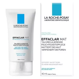 ROCHE-POSAY Effaclar Mat kremas, 40 ml