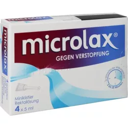 MICROLAX Rektalinio tirpalo klizmos, 4X5 ml