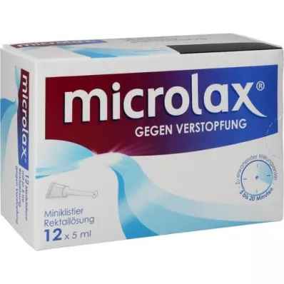 MICROLAX Rektalinio tirpalo klizmos, 12X5 ml