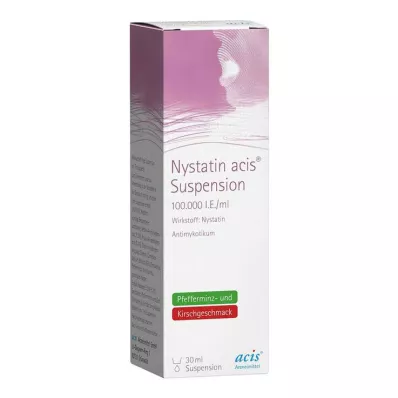 Nistatino acis suspensija, 30 ml Nistatino acis suspensija, 30 ml