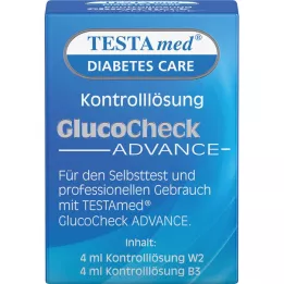 TESTAMED Kontrolinis tirpalas GlucoCheck Advance, 4 ml