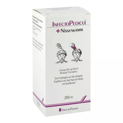 INFECTOPEDICUL Tirpalas + nit šukos, 250 ml