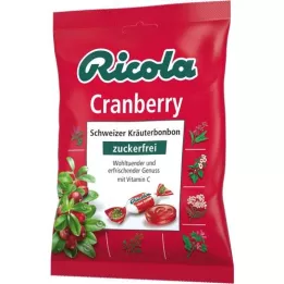 RICOLA o.Z. maišelis spanguolių saldainių, 75 g