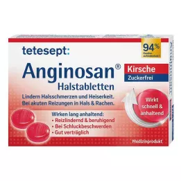 TETESEPT Anginosan gerklės tabletės be cukraus, vyšnių, 20 vnt