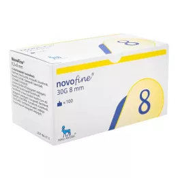NOVOFINE 8 adatos 0,30x8 mm plonasienės, 100 vnt
