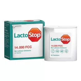 Lactostop 14 000 FCC tabletės dozatoriuje, 40 vnt