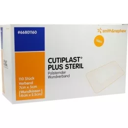 CUTIPLAST Plius sterilus 5x7 cm tvarstis, 110 vnt