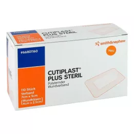 CUTIPLAST Plius sterilus 5x7 cm tvarstis, 110 vnt