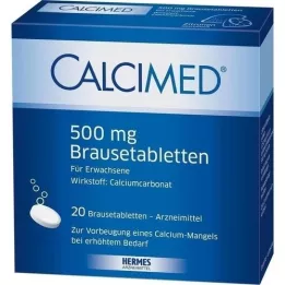 CALCIMED 500 mg putojančios tabletės, 20 vnt