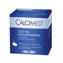 CALCIMED 500 mg putojančios tabletės, 40 vnt